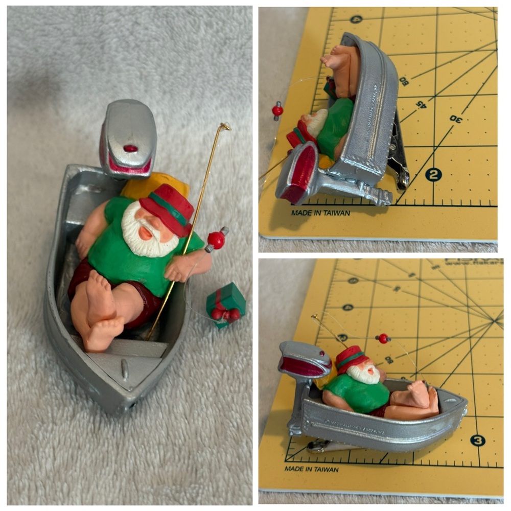 1992 GONE WISHIN' Hallmark Keepsake Christmas Clip On Ornament In Box - Picture 12 of 16